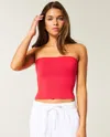 Hollister Soft Stretch Seamless Fabric Tube Top In Red