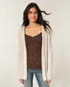 Hollister Stitchy Hooded No-close Cardigan