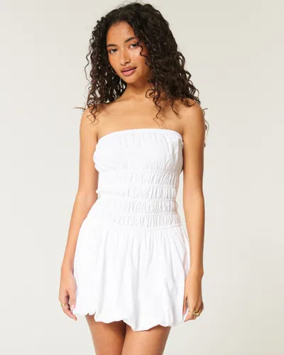 Hollister Strapless Bubble Mini Dress