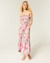 Hollister Strapless Smocked Maxi Dress In Multi