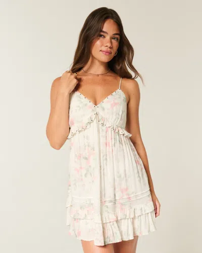 Hollister Studded Ruffle Mini Dress