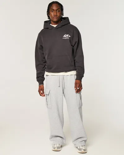 Hollister Feel Good Super Baggy Cargo Sweatpants In Gray