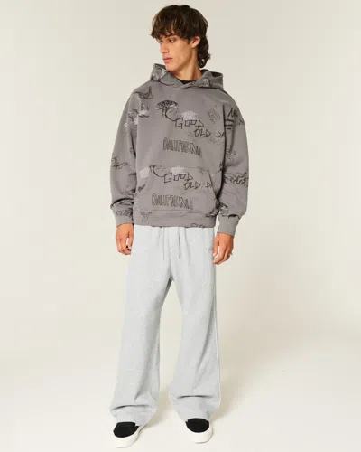 Hollister Super Baggy Sweatpants In Gray