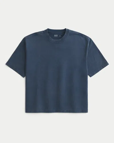 Hollister Super Boxy Crew T-shirt In Blue
