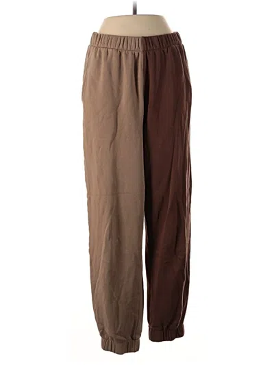 Pre-owned Hollister Sweatpants In Brown