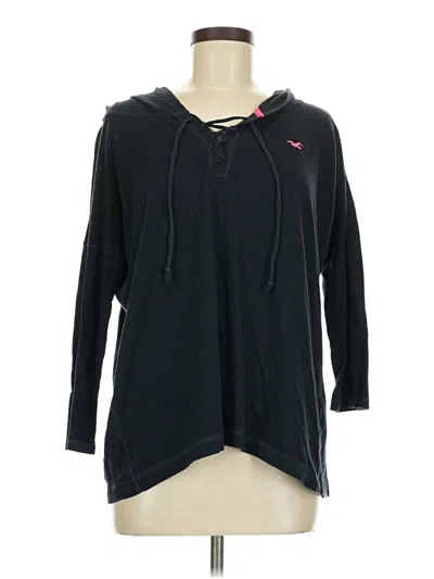 Pre-owned Hollister Sweatshirt In Black