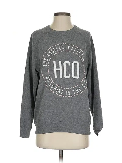 Pre-owned Hollister Sweatshirt In Gray