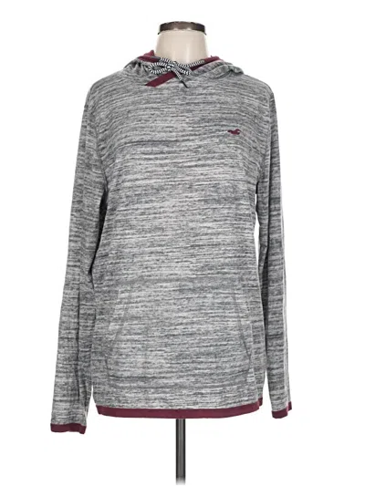Pre-owned Hollister Sweatshirt In Gray