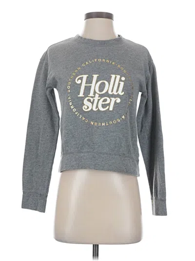 Pre-owned Hollister Sweatshirt In Gray