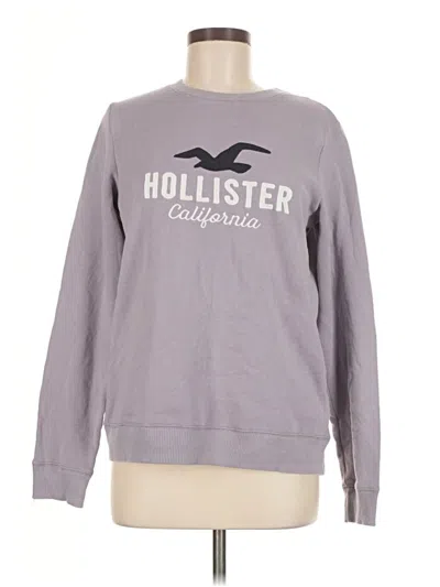 Pre-owned Hollister Sweatshirt In Gray