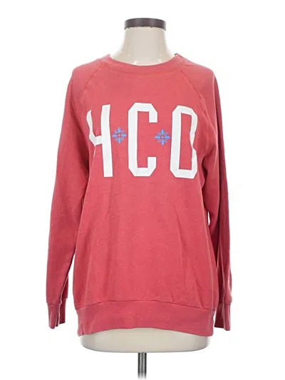 Pre-owned Hollister Sweatshirt In Red