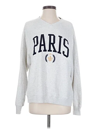 Pre-owned Hollister Sweatshirt In Silver