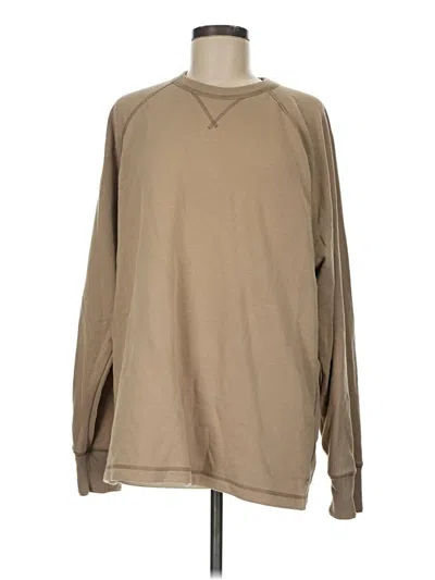 Pre-owned Hollister Sweatshirt In Tan