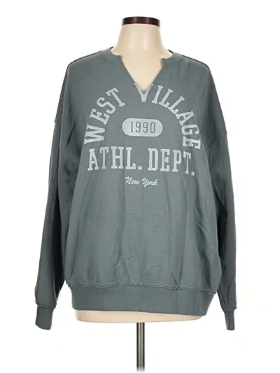 Pre-owned Hollister Sweatshirt In Teal