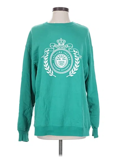 Pre-owned Hollister Sweatshirt In Teal
