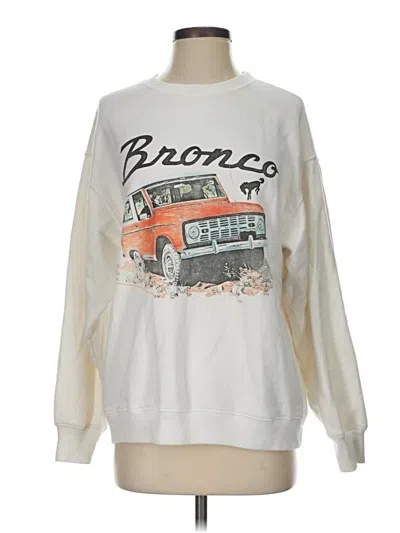 Pre-owned Hollister Sweatshirt In White