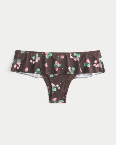 Hollister Swim Skirt In Brown Pattern