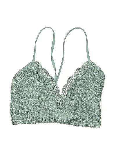 Pre-owned Hollister Swimsuit Top Blue Swimwear