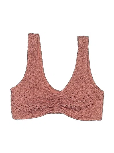 Pre-owned Hollister Swimsuit Top Brown Swimwear