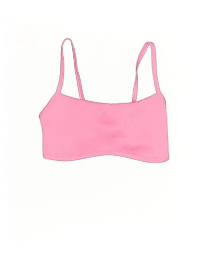 Pre-owned Hollister Swimsuit Top Pink Swimwear