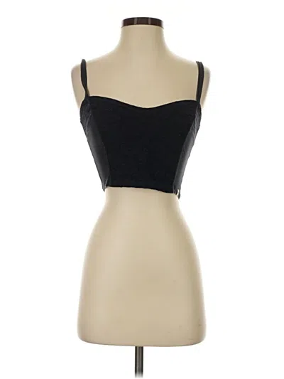 Pre-owned Hollister Tank Top Black Strapless Neckline Tops