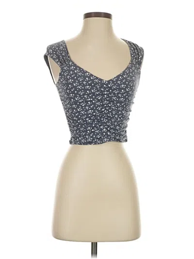 Pre-owned Hollister Tank Top Blue Sweetheart Neckline Tops