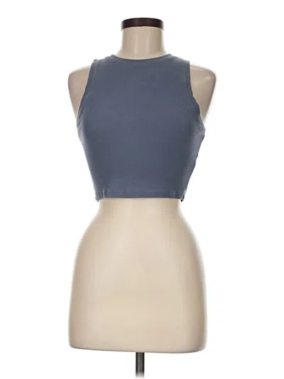 Pre-owned Hollister Tank Top Gray Halter Neckline Tops