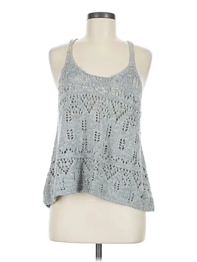 Pre-owned Hollister Tank Top Gray Halter Neckline Tops