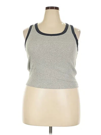 Pre-owned Hollister Tank Top Gray Halter Neckline Tops