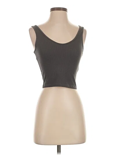 Pre-owned Hollister Tank Top Gray Strapless Neckline Tops