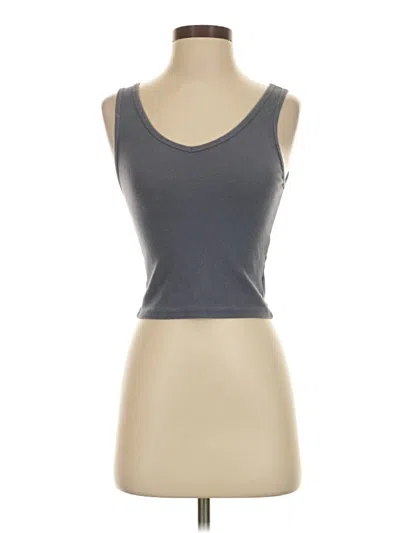 Pre-owned Hollister Tank Top Gray Strapless Neckline Tops
