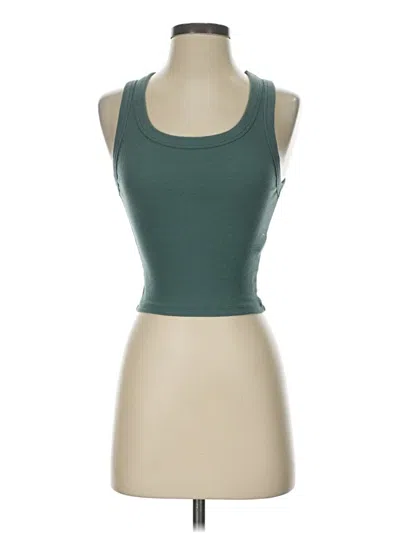 Pre-owned Hollister Tank Top Green Halter Neckline Tops
