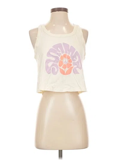 Pre-owned Hollister Tank Top Ivory Halter Neckline Tops