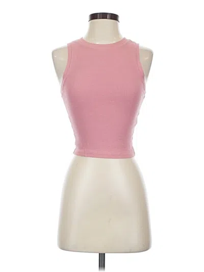 Pre-owned Hollister Tank Top Pink Halter Neckline Tops