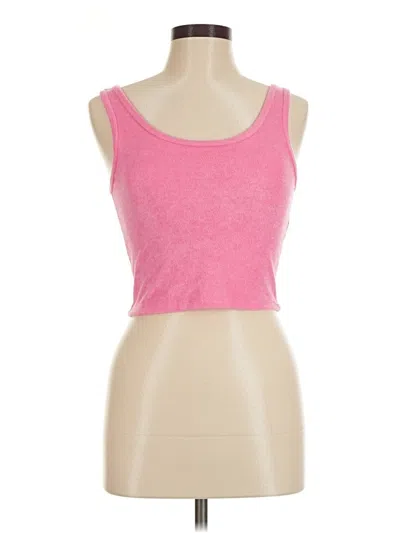 Pre-owned Hollister Tank Top Pink Strapless Neckline Tops