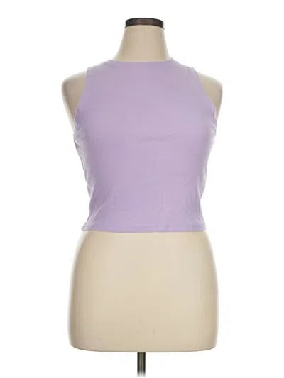 Pre-owned Hollister Tank Top Purple Halter Neckline Tops