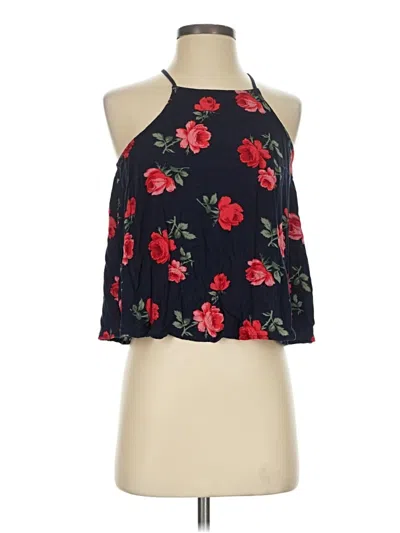 Pre-owned Hollister Tank Top Red Halter Neckline Tops