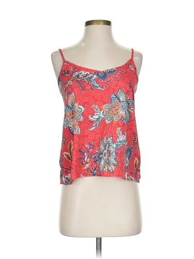 Pre-owned Hollister Tank Top Red Strapless Neckline Tops