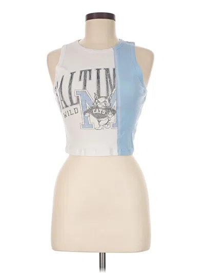 Pre-owned Hollister Tank Top Silver Halter Neckline Tops