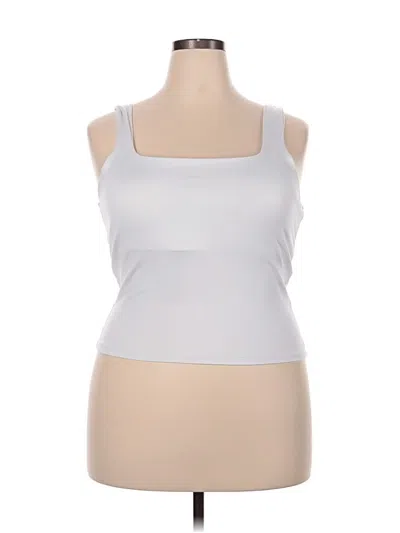 Pre-owned Hollister Tank Top Silver Strapless Neckline Tops