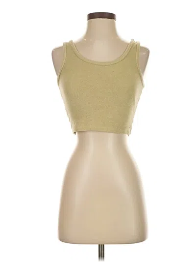 Pre-owned Hollister Tank Top Tan Strapless Neckline Tops