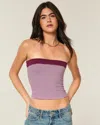 Hollister Taylor Reversible Tube Top In Burgundy