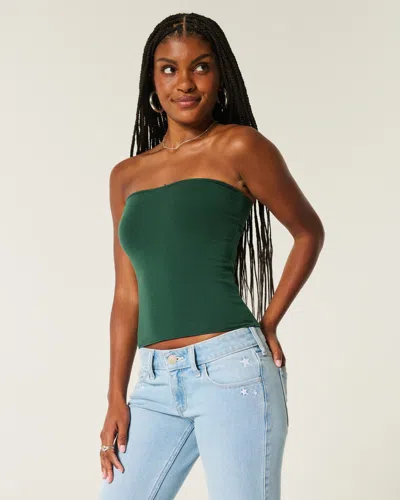 Hollister Taylor Reversible Tube Top In Green