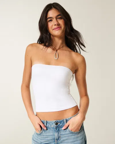 Hollister Taylor Seamless Fabric Tube Top In White