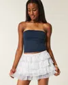 Hollister Tiered Chiffon Mini Skort