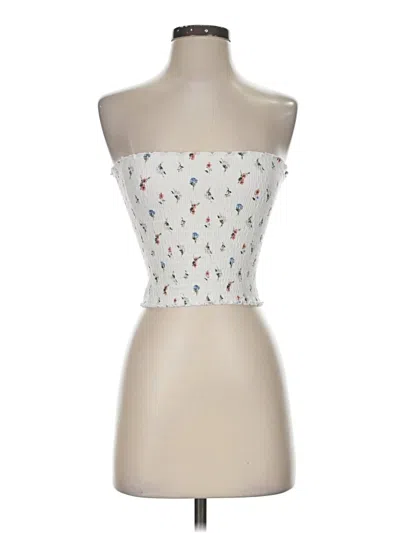 Pre-owned Hollister Tube Top Ivory Strapless Neckline Tops