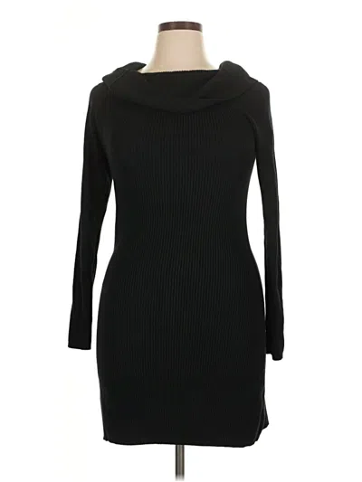 Pre-owned Hollister Turtleneck Sweater In Black
