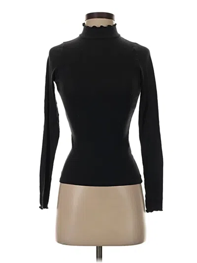 Pre-owned Hollister Turtleneck Sweater In Black