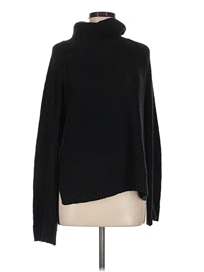Pre-owned Hollister Turtleneck Sweater In Black