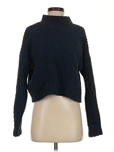 Pre-owned Hollister Turtleneck Sweater In Black